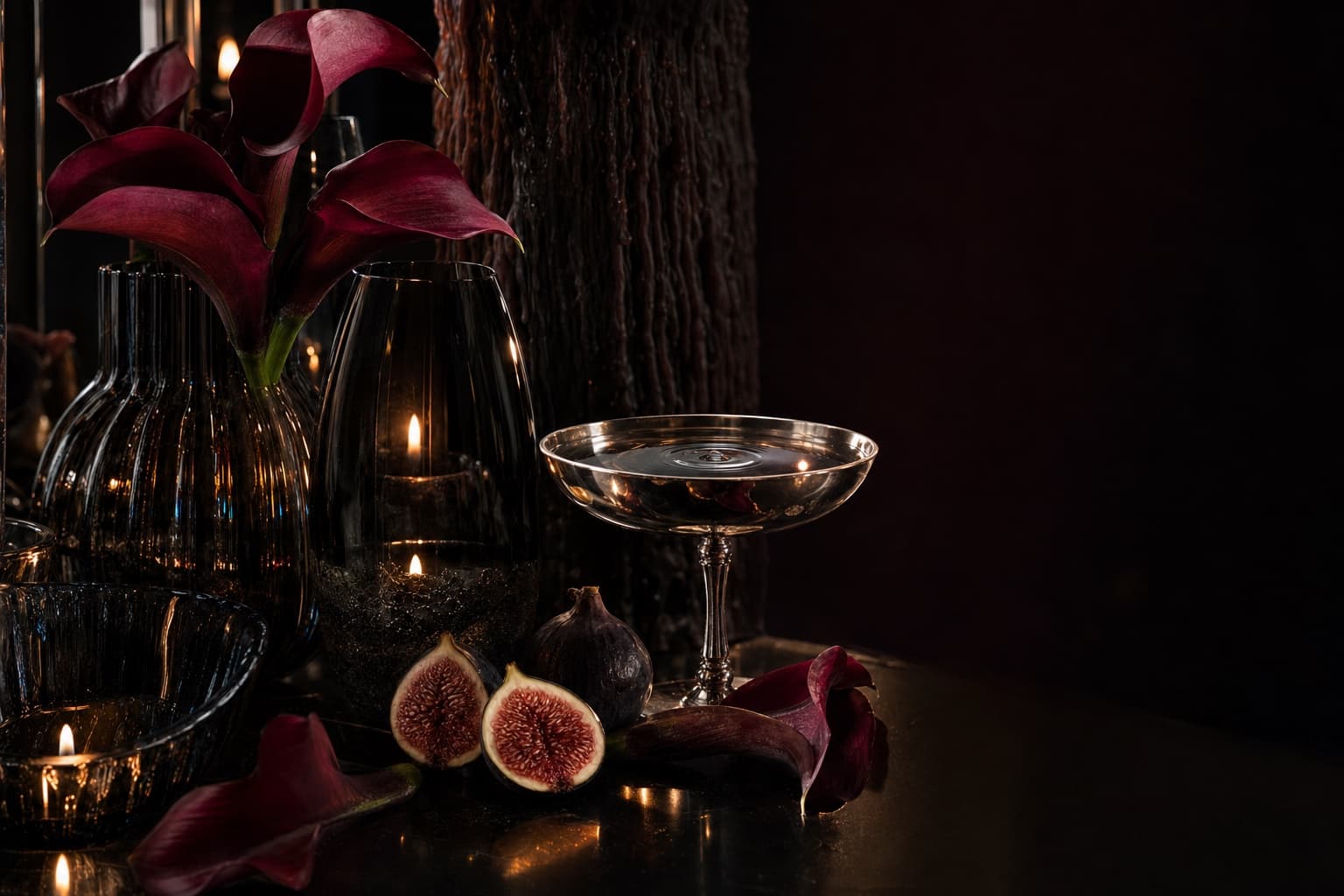 Nocturne wedding website art direction